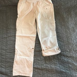 Motherhood Maternity full panel lightweight khaki